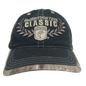 ESPN 2009 Bass‎ Master Classic Hat Camo Cap Snapback Red River, Adjustable